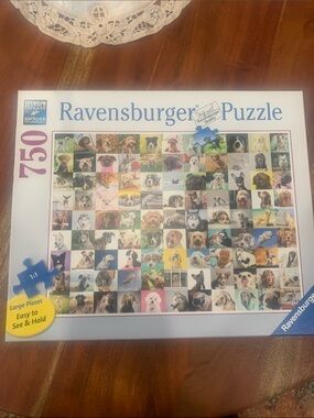 Ravensburger Puzzle - Multicolored Dog Photo Collage (750 pcs)larger size pcs